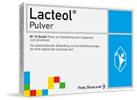 Schnelle Hilfe bei Durchfallerkrankungen - Lacteol® Pulver und Lacteol<sup>®</sup> Kapseln